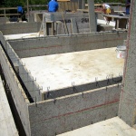 Innenwände, Holzbeton