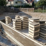 Außenwände, Holzbeton